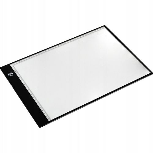 DESKA KREŚLARSKA A4 PODŚWIETLANA TABLICA LED TABLET GRAFICZNY DO RYSOWANIA na Arena.pl