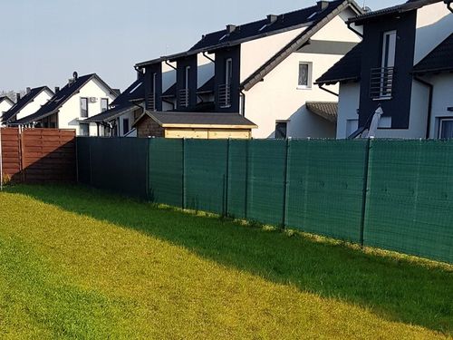 SIATKA CIENIUJĄCA 90% MASKUJĄCA MATA OSŁONOWA NA OGRODZENIE PŁOT 1,5x50m UV na Arena.pl