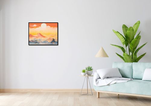 Plakat 65x50cm Świt nad Krainą Ciszych Gór na Arena.pl