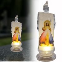 ZNICZ LED 18,5 CM JEZUS ŚWIECA ŚWIECZKA LAMPA