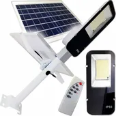 Mocna lampa solarna uliczna 358 LED PANEL SOLARNY+UCHWYT IP65 7000K PILOT