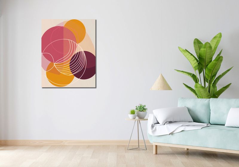 Obraz 70x90cm Przenikanie Ciepła zdjęcie 2