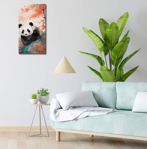 Obraz 30x60cm Panda wśród Klonów zdjęcie 2