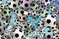 Fototapety piłkarskie dla chłopca piłka 3D 360X240