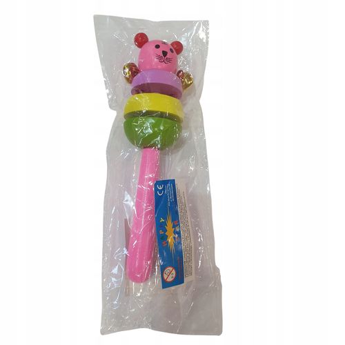 Grzechotka drewniana dla niemowląt Merkpol edukacyjna na Arena.pl