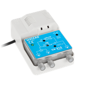 Wzmacniacz antenowy szerokopasmowy rozdzielacz 2 TV IP20 12V Alcad CA-215