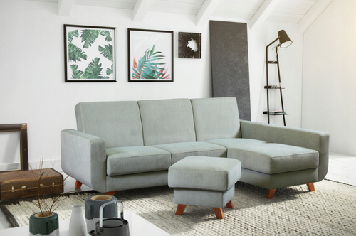 Narożnik Rozkładany z Funkcją Spania 228 x150 cm ARIA DL - Kolory Do Wyboru na Arena.pl