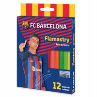 FLAMASTRY OKRAGŁE FC BARCELONA 12KOL 3497