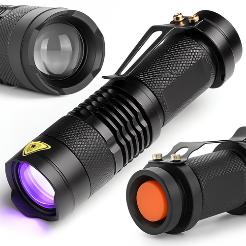 LATARKA UV TAKTYCZNA ZOOM DO BURSZTYNÓW BAKNOTÓW TESTER IPX4 PRZENOŚNA na Arena.pl