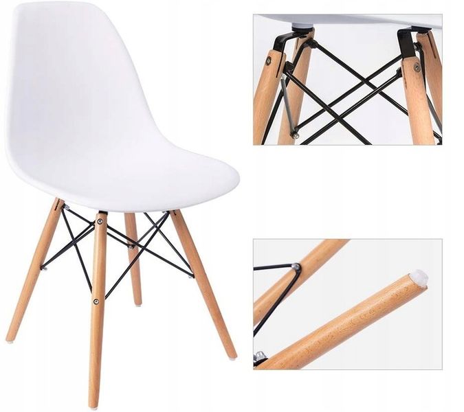 Krzesło Milano Białe zdjęcie 2