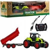 ZDALNIE STEROWANY TRAKTOR Z WYWROTKĄ ZABAWKA DLA DZIECI PREZENT AKUMULATOR