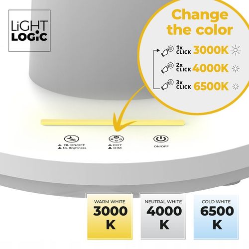 Lampka biurkowa dla dzieci lampa nocna LED LL BINED LED W kotek uchwyt na Arena.pl