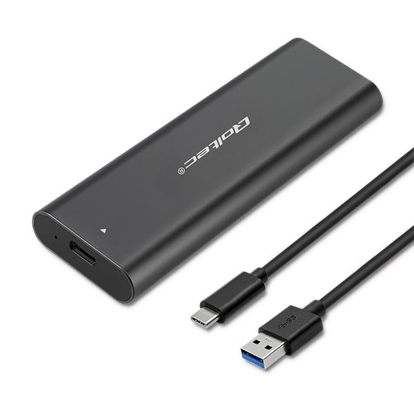 Qoltec Obudowa kieszeń do dysków M.2 SATA SSD NGFF USB typ C zdjęcie 1