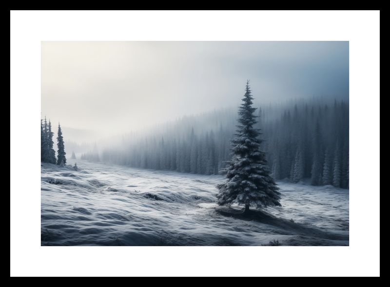 Plakat 30x20cm Samotna Choinka zdjęcie 3