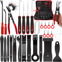 ZESTAW DO DEMONTAŻU TAPICERKI ŚCIĄGACZE KLUCZE ŁOPATKI WYJMAKI PLASTIKÓW 43