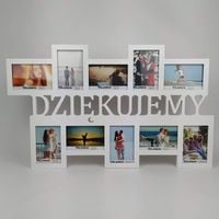 Multirama ramka na zdjęcia z napisem  Dziękujemy  mdf 10 zdjęć