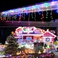 LAMPKI CHOINKOWE SOPLE 100-LAMPEK LED MULTIKOLOR