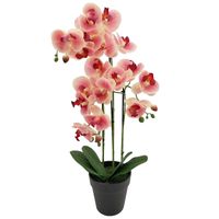 STORCZYK W DONICZCE RÓŻOWY SZTUCZNY STORCZYK WYSOKI 70 cm DUŻA ORCHIDEA