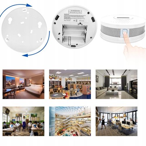 Czujnik czadu i dymu detektor tlenku węgla CO LCD JKD-512COM CE na Arena.pl