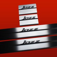 Listwa progowa HONDA JAZZ MK3 Stal nierdzewna 304 mat z czarnymi literami