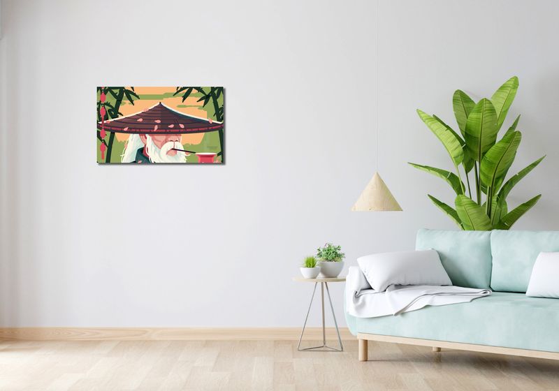 Obraz 70x40cm Starszy Dziadzio zdjęcie 2