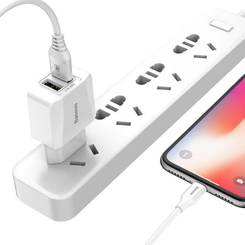 Baseus ładowarka sieciowa Mini Dual-U 2 x USB biała  2.1A na Arena.pl