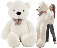 DUŻY MIŚ WIELKI PLUSZOWY OGROMNY PLUSZAK MASKOTKA GIGANT 130cm PREZENT