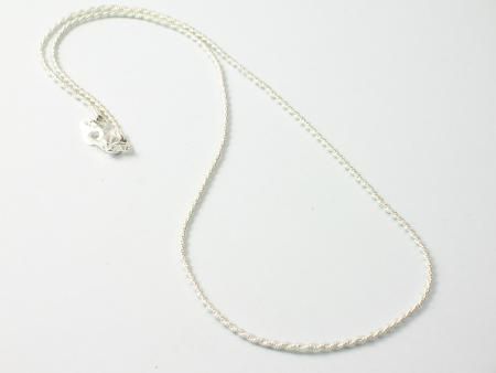 Posrebrzany łańcuszek splot singapur zdjęcie 1