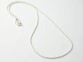 Posrebrzany łańcuszek splot singapur