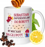 Kubek Dla Sebastiana Kolegi Przyjaciela Męża Z Nadrukiem Biały 330Ml