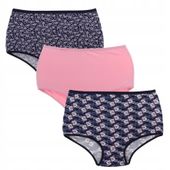 Figi Majtki Bawełniane Wysoki Stan Maxi Bikini Plus Size MORAJ 3-szt 8XL