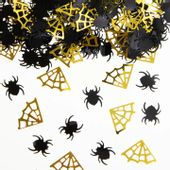 Konfetti na Halloween pająki pajęczyny