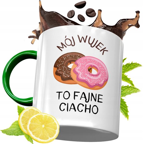 Kubek Zielony Dla Wujka Idealny Prezent Z Nadrukiem Ze Zdjęciem zdjęcie 1