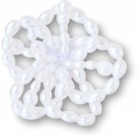 Crocs Przypinka Ozdoba Charms Jibbitz Do Butów White Pearl Beaded Floral