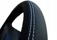 Pokrowiec perforowany skórzana nakładka na kierownice skóra perforowana X