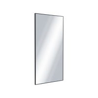 Kuadro lustro łazienkowe 100x50 cm prostokątne, czarny mat