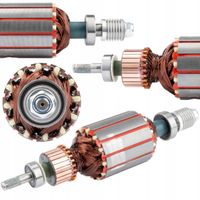 WIRNIK DO SILNIKA GLEBOGRYZARKI ELEKTRYCZNEJ ROTOR STOJANA 2x ŁOŻYSKO 200mm