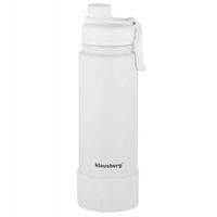 BUTELKA TERMICZNA BIDON KUBEK TERMICZNY KLAUSBERG 720ML BIAŁY