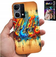 ETUI DO OPPO RENO7 4G - GITARA ELEKTRYCZNA, ROCK AND ROLL, METAL
