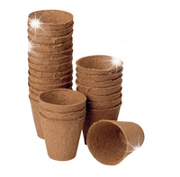 150x ZESTAW DONICZKI OKRĄGŁE TORFOWE DO SADZENIA 6 CM STREND PRO
