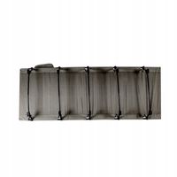 Aga Łóżko polowe składane Szary 190 cm x 65 cm odcienie szarości