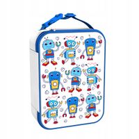 ION8 IZOLOWANY LUNCH BAG SZKOLNY TORBA NA ŚNIADANIÓWKĘ I BIDON WZÓR ROBOTS