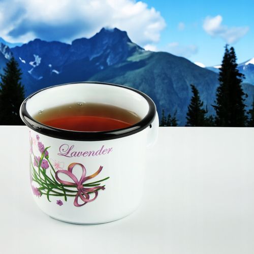 KUBEK SILESIA EMALIA 400 ML 9CM METALOWY KUBEK DO KAWY HERBATY OBOZOWY na Arena.pl