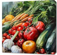 Obraz 70x70cm Bogactwo Ogrodowych Zbiorów