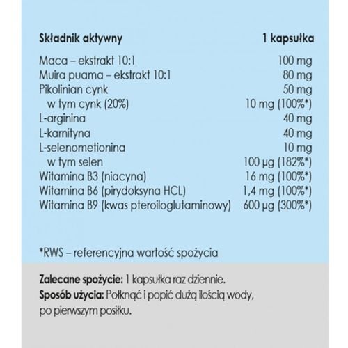 YANGO Panaseus PŁODNOŚĆ DLA MĘŻCZYZN 50 kapsułek na Arena.pl