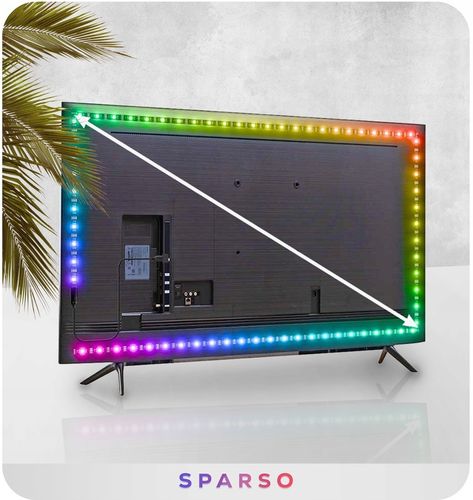 TAŚMA LED RGB 4M USB LEDY DO TV Podświetlenie Telewizora NA PILOTA na Arena.pl