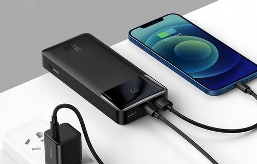 BASEUS UNIWERSALNY POWER BANK 20000MAH 2X USB USB-C QC 15W KABEL MICRO USB na Arena.pl