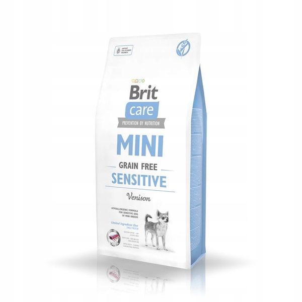 BRIT CARE MINI GRAIN FREE SENSITIVE VENISON 7 KG + GRATIS zdjęcie 2