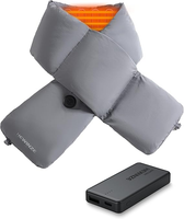 Podgrzewany Szalik Hewinze Z Powerbankiem 4000mAh Szary 3 Poziomy Grzania