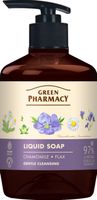 GREEN PHARMACY Mydło w płynie Rumianek + Olej lniany 460 ml